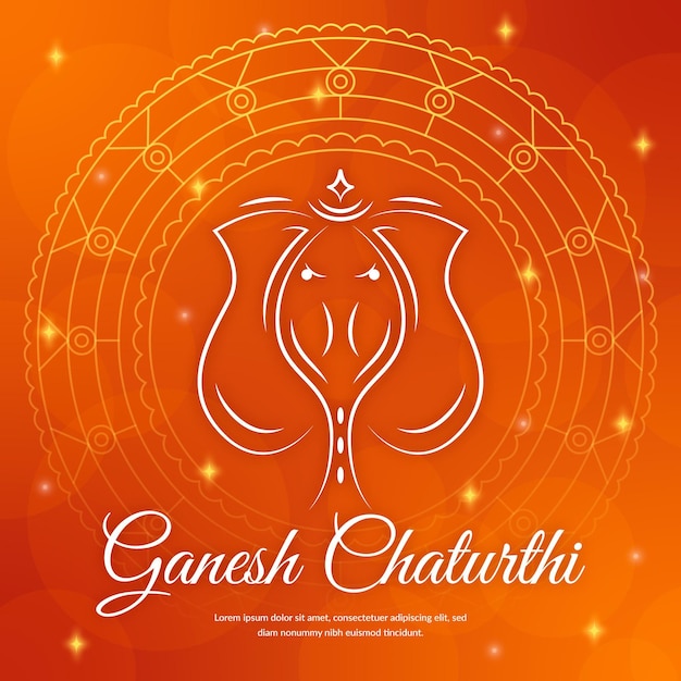 Concept d'événement Ganesh Chaturthi