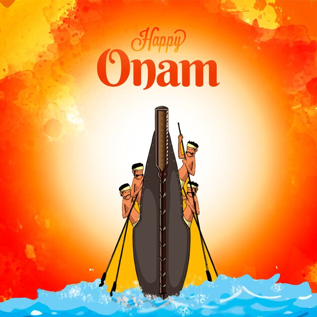 Concept De Fête Du Festival Onam.