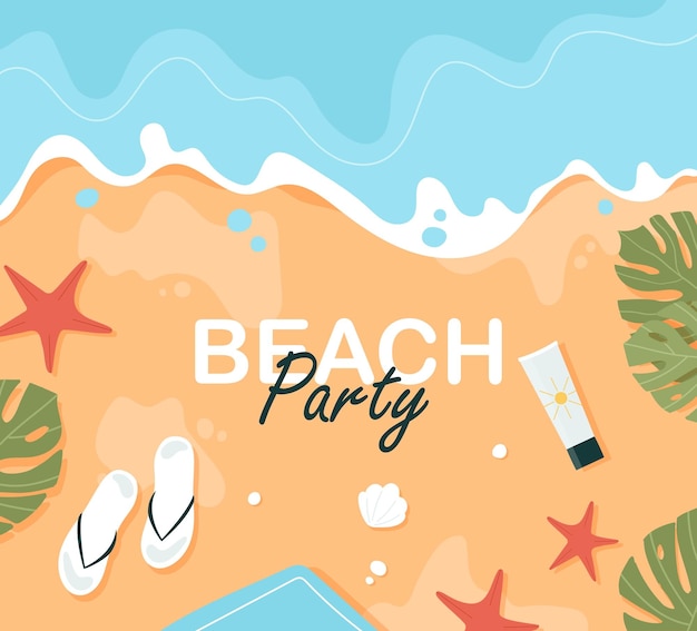 Concept de fête de plage