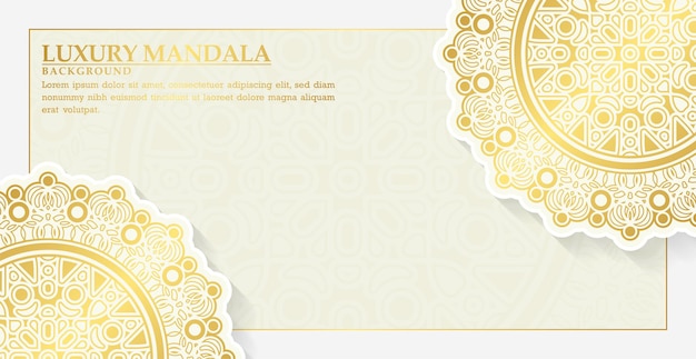 Concept De Fond De Luxe Mandala Blanc