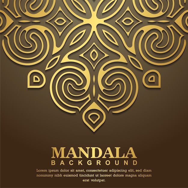 Concept De Fond De Mandala De Luxe