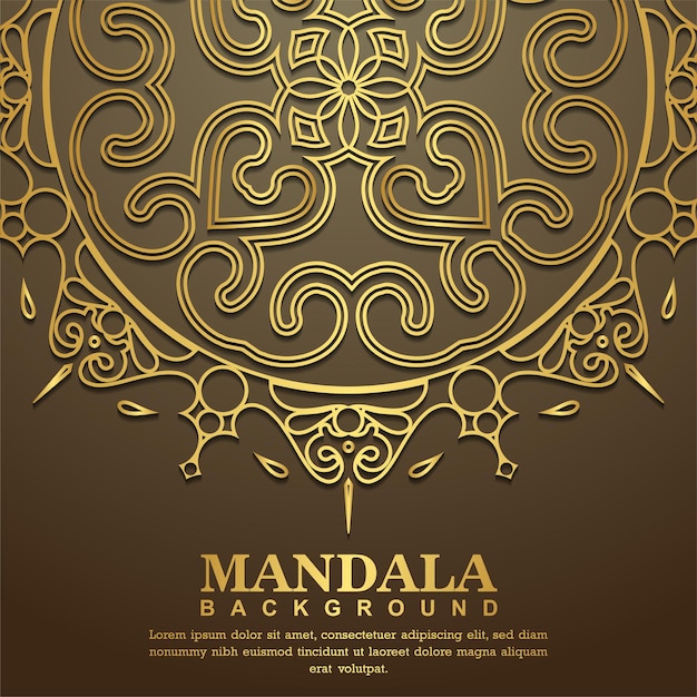 Concept De Fond De Mandala De Luxe