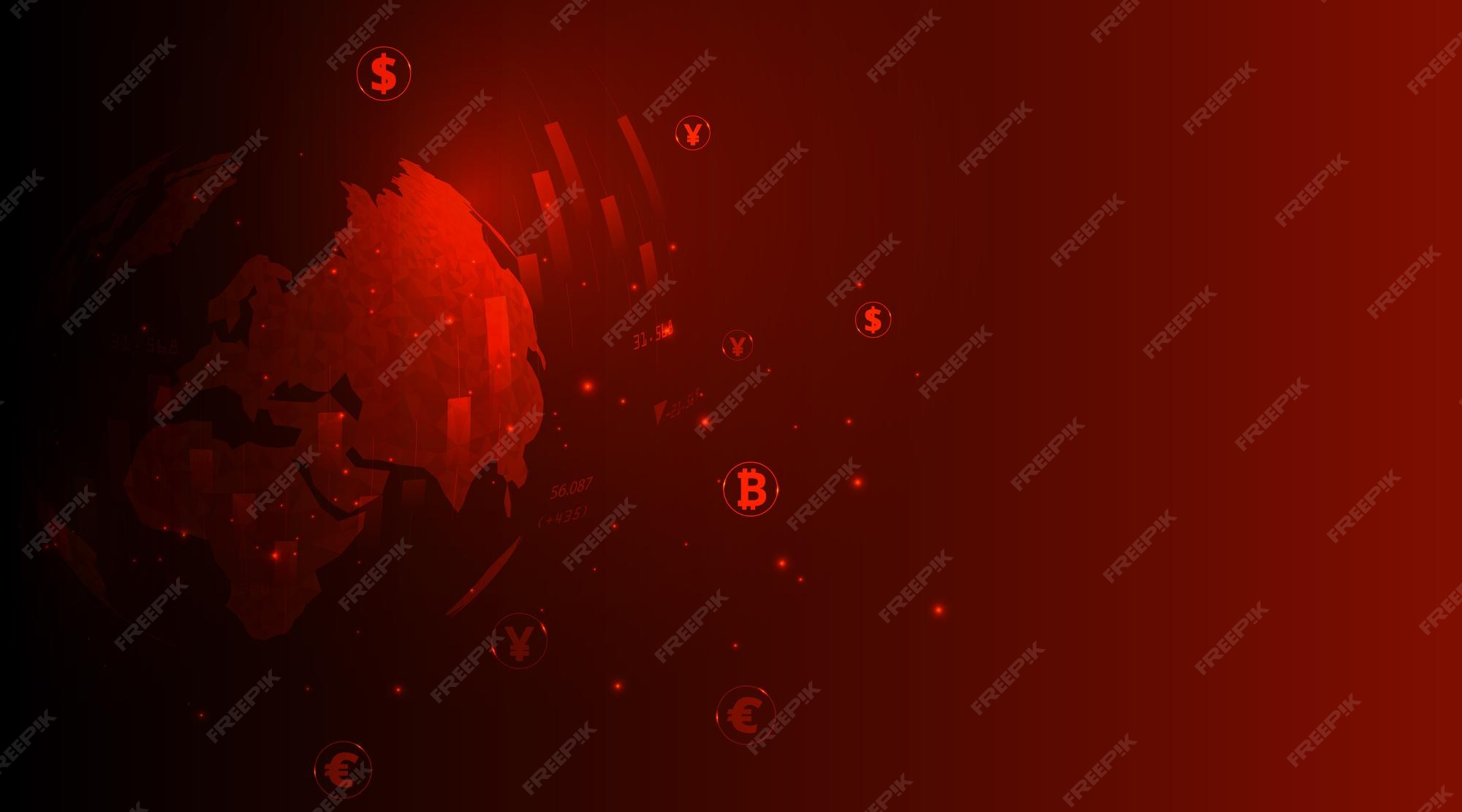 Concept Graphique De La Crise économique Et Financière Mondiale