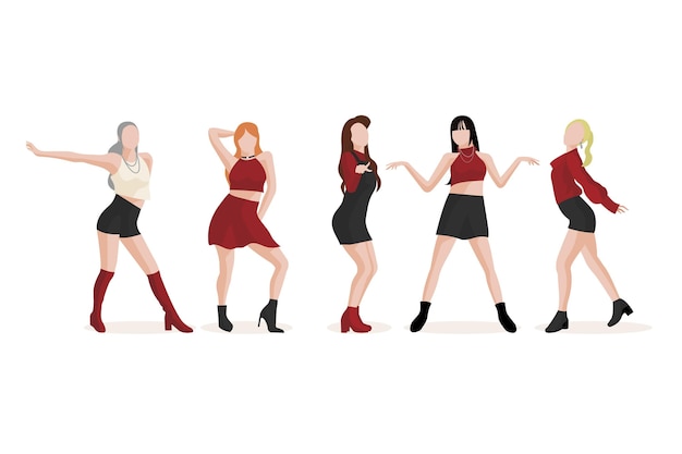 Concept de groupe de filles K-pop