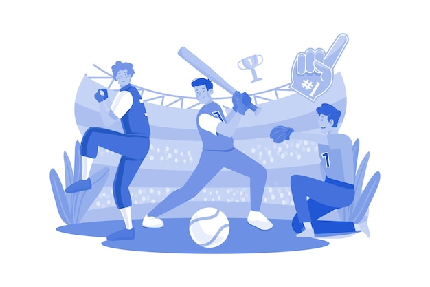Vecteur concept d'illustration d'activité sportive sur fond blanc
