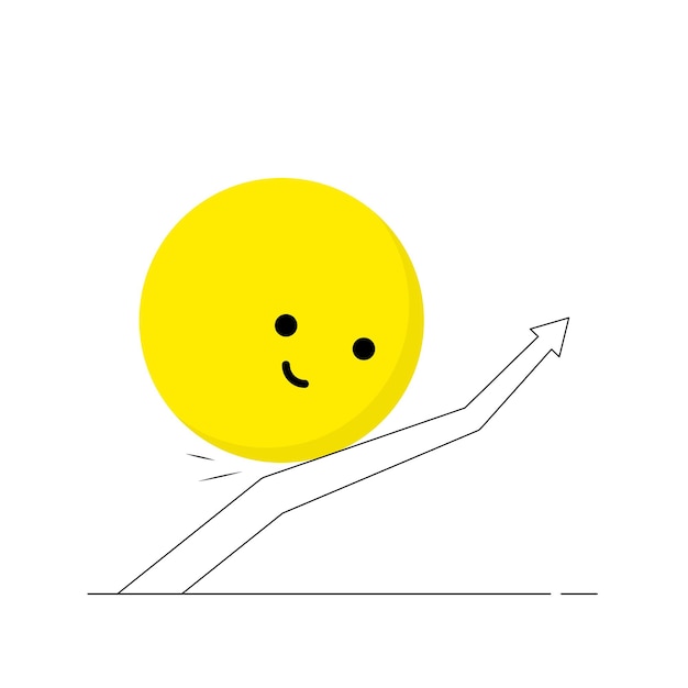 concept d'illustration de la personnalité de la persistance