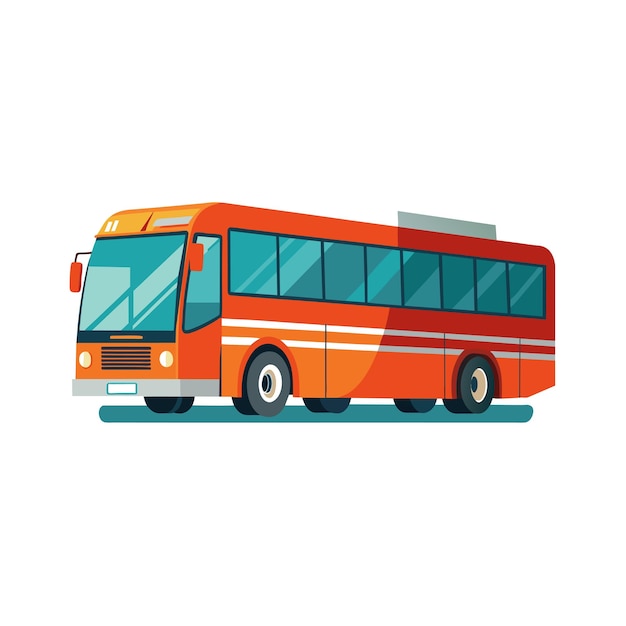 Concept d'illustration réaliste du vecteur de bus