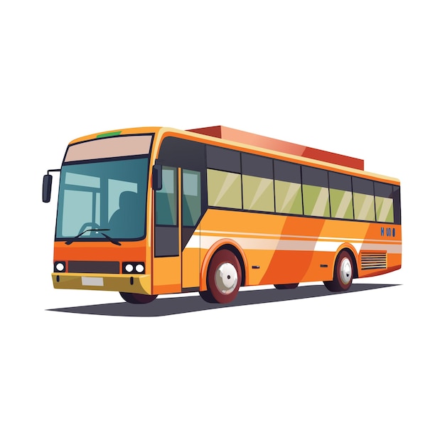 Concept d'illustration réaliste du vecteur de bus