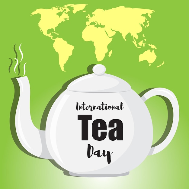Vecteur concept d'illustration vectorielle de la journée internationale du thé