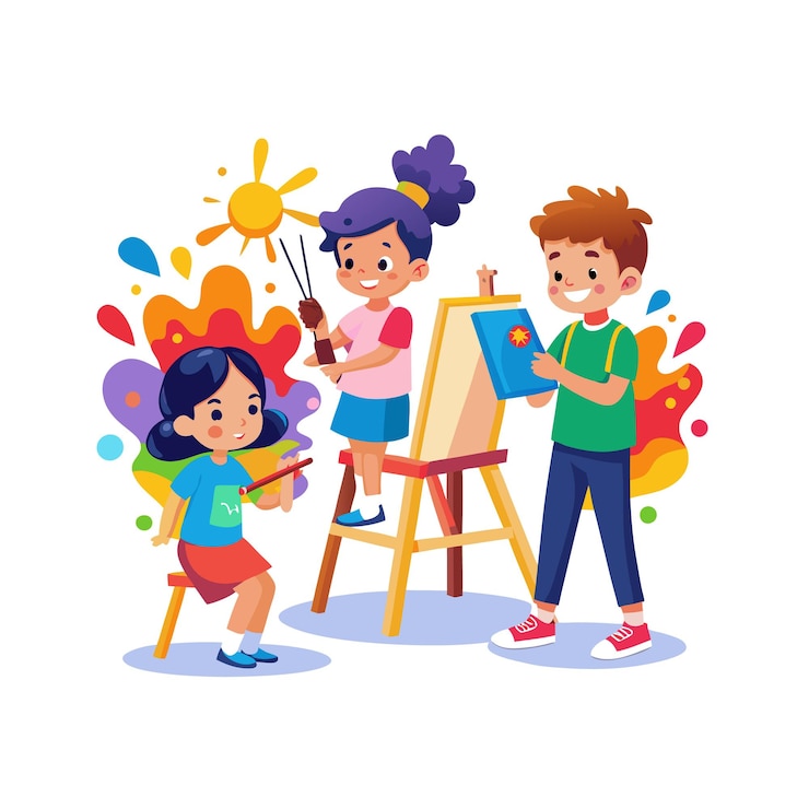 Vecteur le concept d'illustration vectorielle des moments des enfants