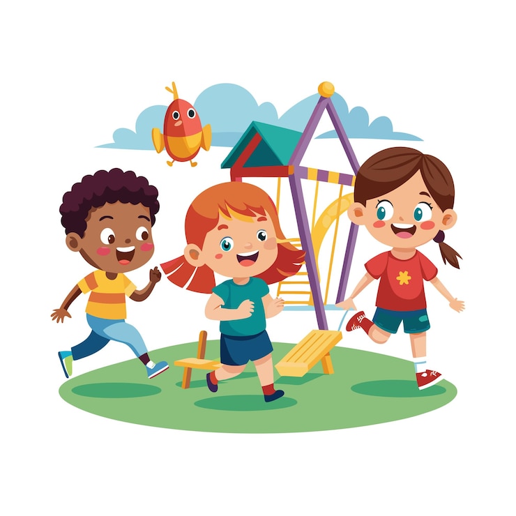 Vecteur le concept d'illustration vectorielle des moments des enfants