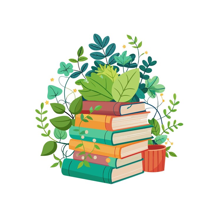 Vecteur le concept d'illustration vectorielle de la pile de livres