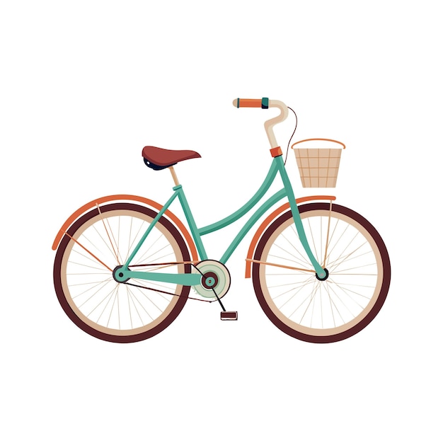 Concept d'illustration vectorielle réaliste de vélo