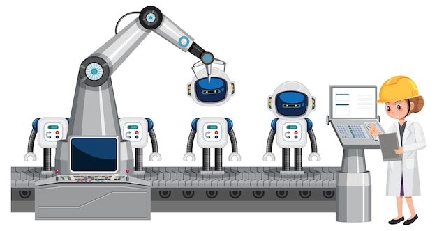 Concept De L'industrie De L'automatisation Robotique