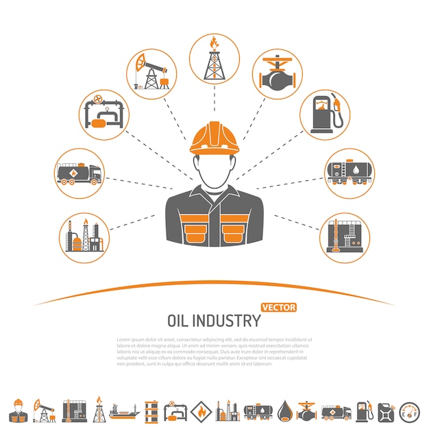 Concept de l'industrie pétrolière