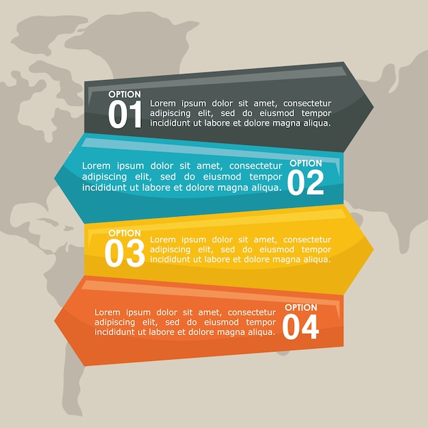 Concept D'infographie Avec Le Design D'icône