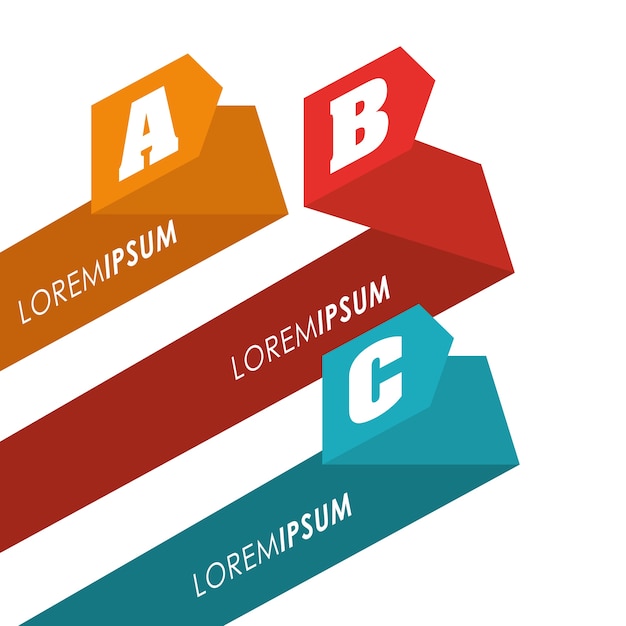 Vecteur concept d'infographie avec le design d'icône