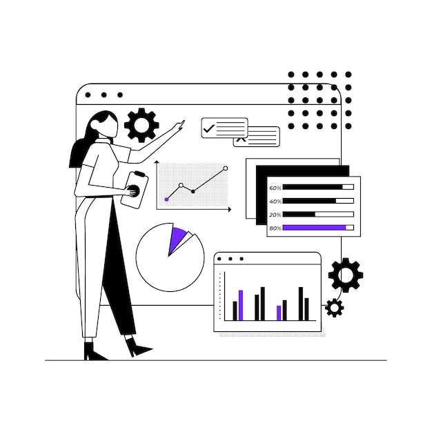 Concept D'infographie De Données Commerciales