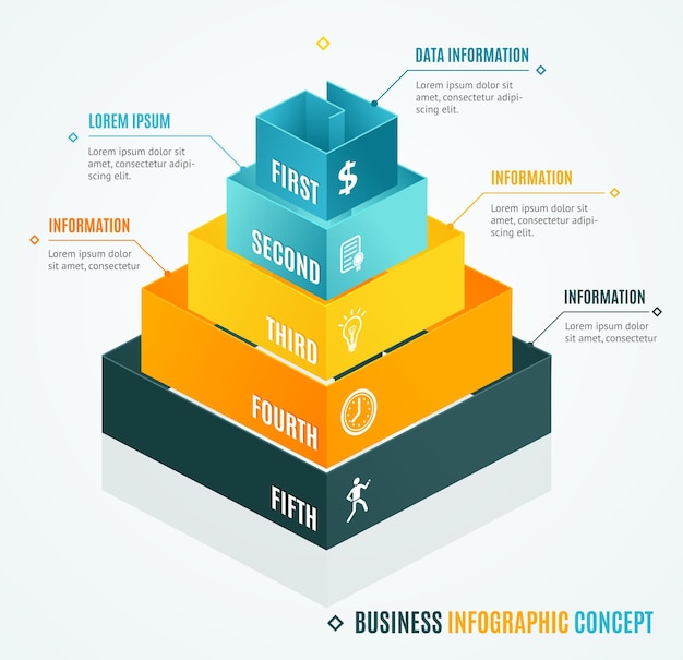 Concept D'infographie D'entreprise. Options D'augmentation