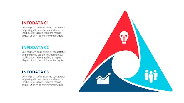 Concept Infographique Avec 3 Options D'étapes Ou De Processus