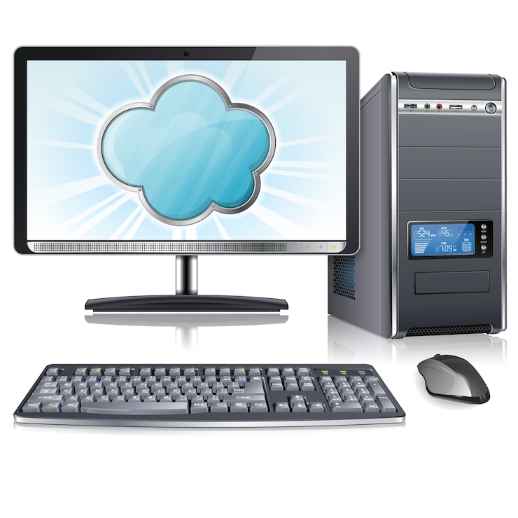 Vecteur le concept d'informatique en nuage