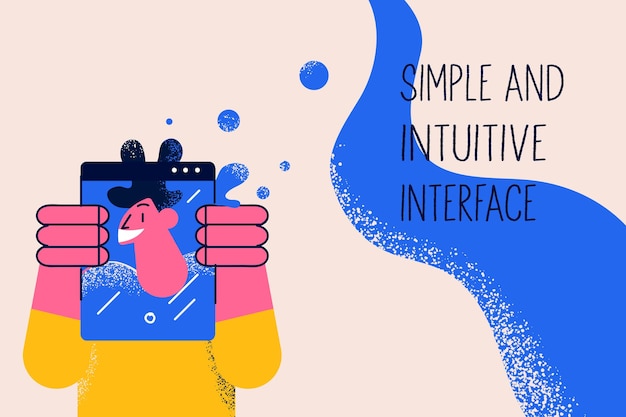 Concept D'interface Simple Et Intuitif