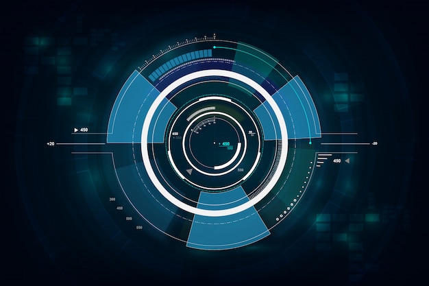 Concept D'interface De Technologie Futuriste Gui Interface Hud