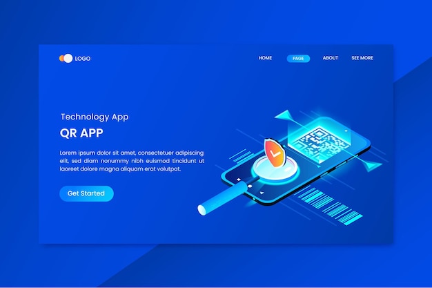 Concept Isométrique En Ligne Qr