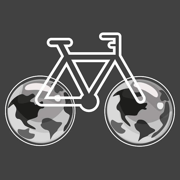 Vecteur concept de la journée mondiale du vélo