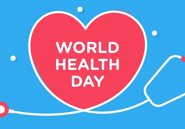 Concept de la journée mondiale de la santé 7 avril 2020 Illustration vectorielle de médecine et de soins de santé