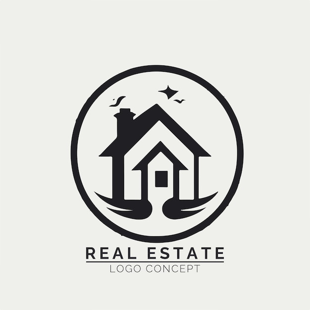 Concept De Logo D'agence Immobilière Pour L'entreprise Et L'image De Marque