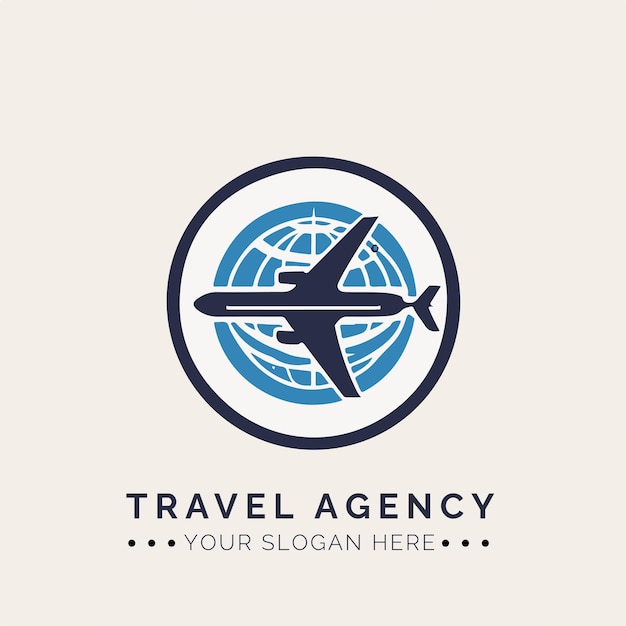 Concept de logo d'agence de voyage pour l'entreprise et l'image de marque