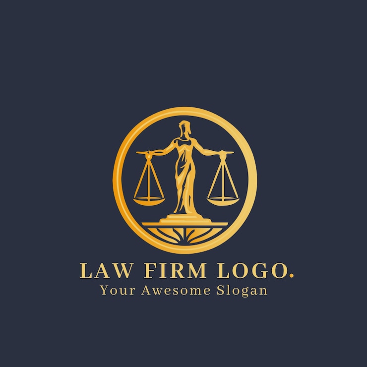 Vecteur concept de logo de cabinet d'avocats pour l'entreprise et l'image de marque