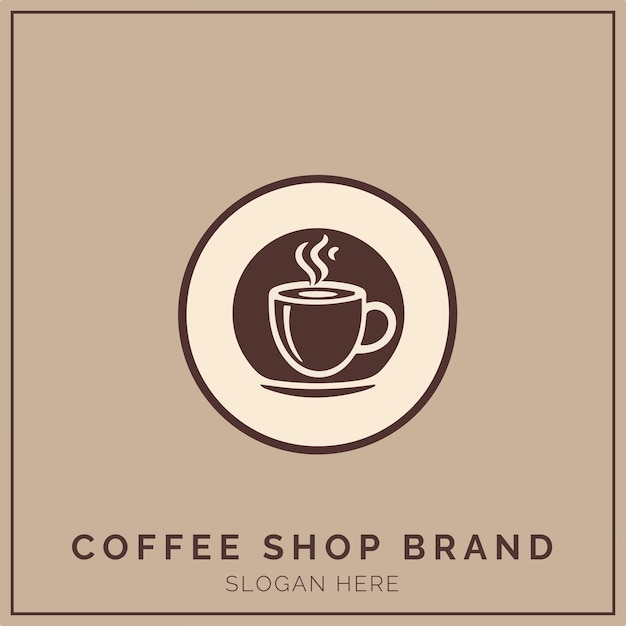 Concept De Logo De Café Pour L'entreprise Et L'image De Marque