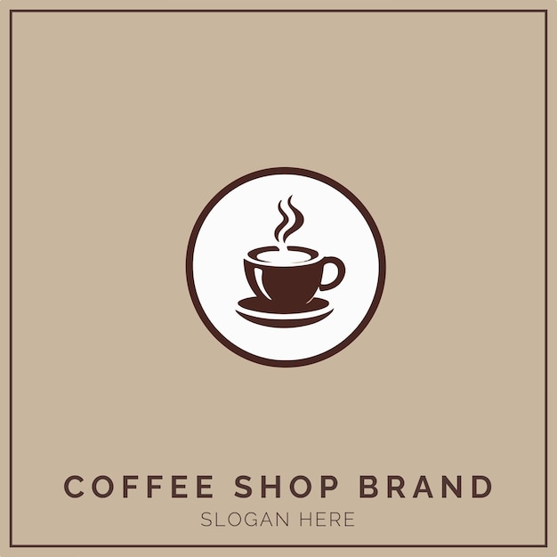 Concept de logo de café pour l'entreprise et l'image de marque