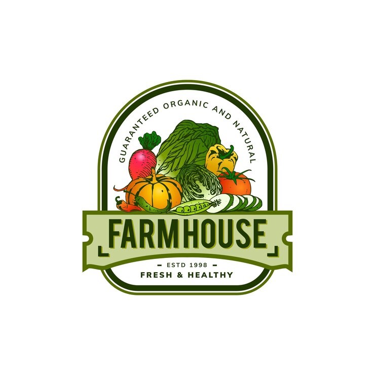 Vecteur concept de logo de ferme pour badge ou autres
