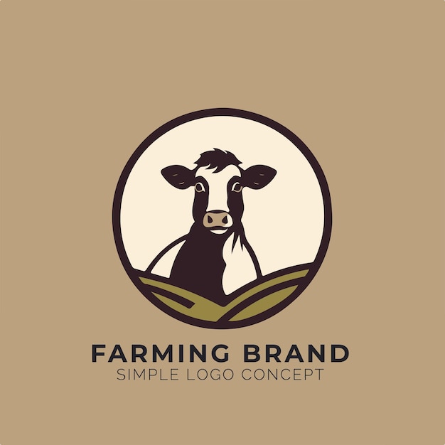 Vecteur concept de logo de ferme pour l'entreprise et l'image de marque