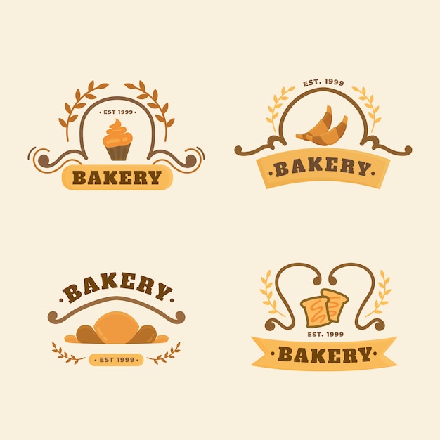 Concept De Logo De Gâteau De Boulangerie