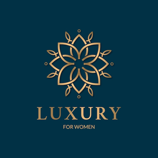 Vecteur concept de logo de parfum de luxe