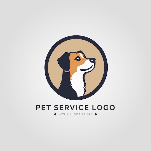 Concept De Logo Pet Service Pour L'entreprise Et L'image De Marque