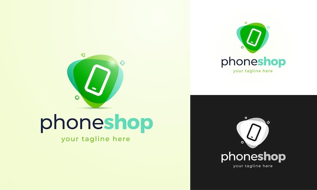 Concept De Logo Pour Un Magasin De Téléphonie