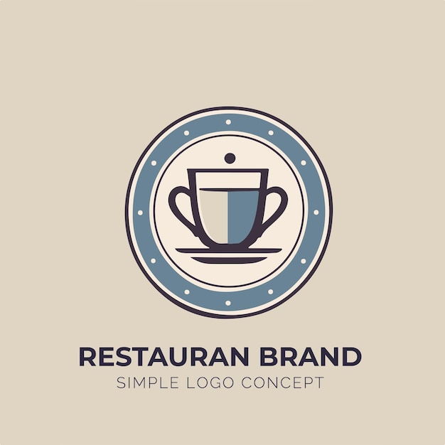 Concept De Logo De Restaurant Pour L'entreprise Et L'image De Marque