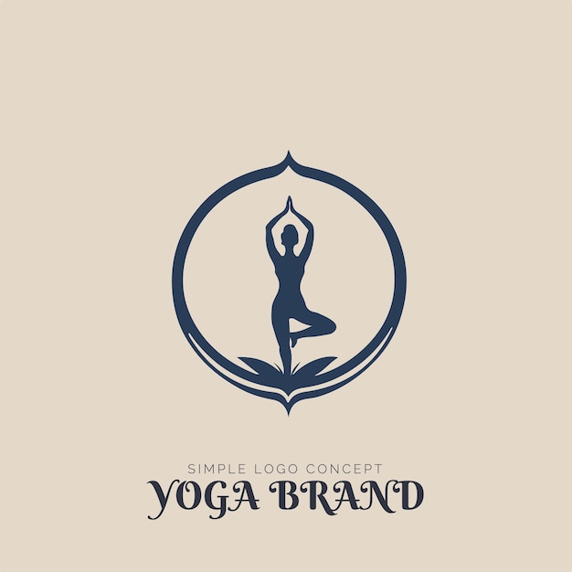 Concept De Logo De Studio De Yoga Pour L'entreprise Et L'image De Marque