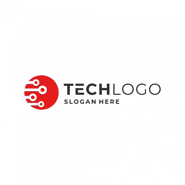 Concept De Logo De Technologie.