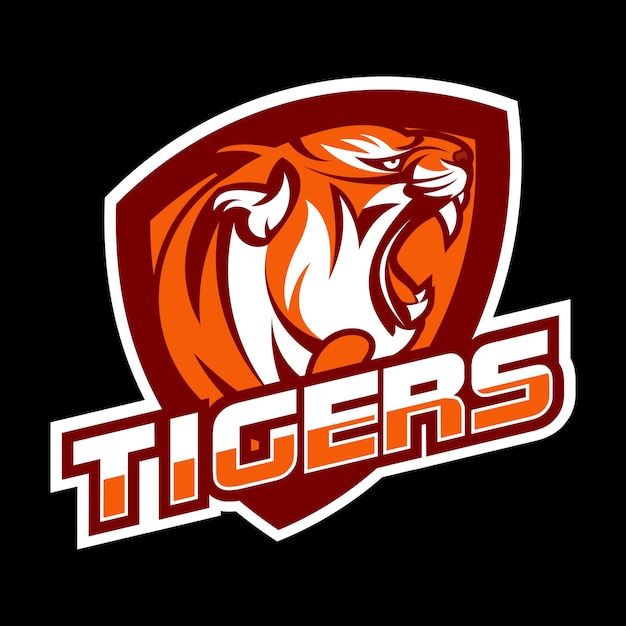 Concept De Logo De Tigre En Colère