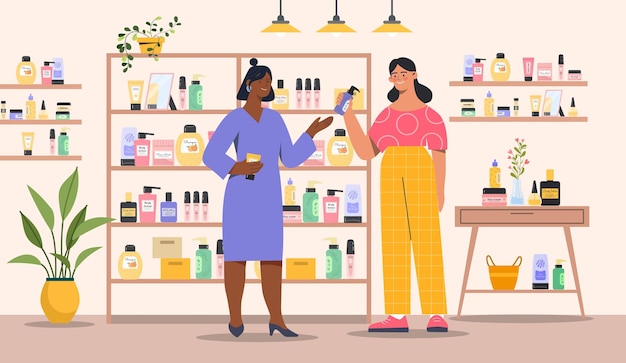 Concept de magasin de cosmétiques