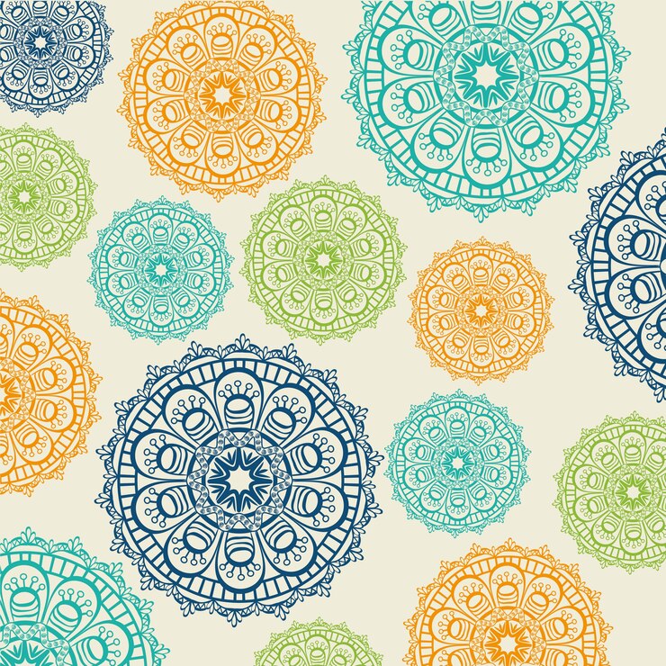 Vecteur concept de mandala avec le design d'icône