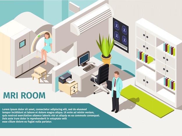 Concept De Médecine Scanner Et Diagnostic Par Irm Patient Couché Machine Scanner En Clinique.