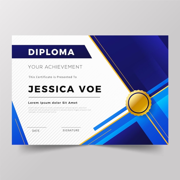 Concept De Modèle De Diplôme