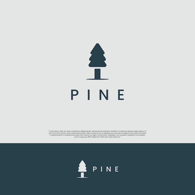 Concept Moderne De Conception De Logo De Pin Simple